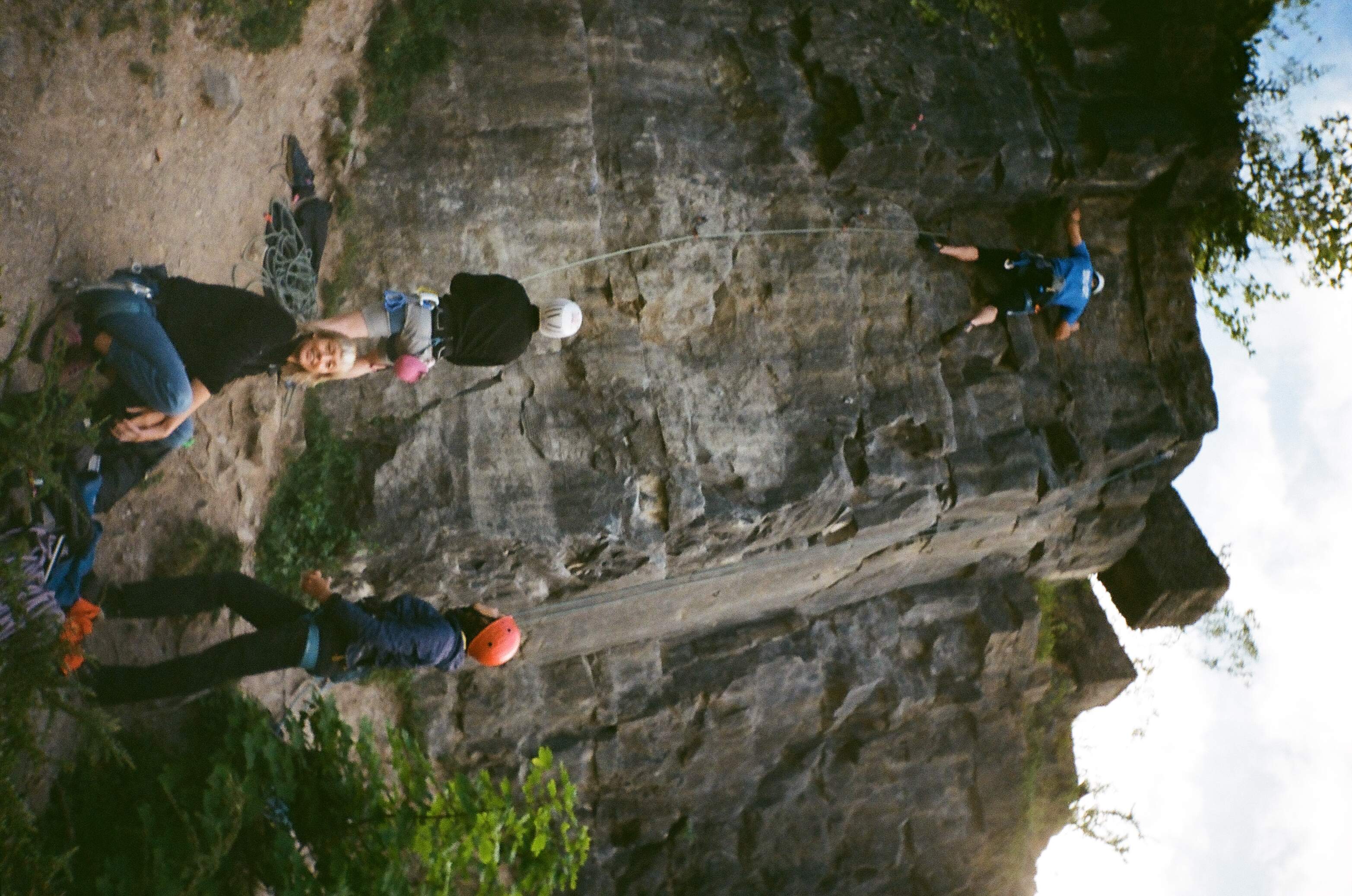 More outdoors climbing